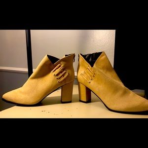 Tan booties